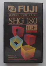 FUJI SHG E180 VHS VIDEO CASSETTE TAPE IN LIBRARY CASE