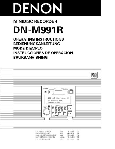 Denon m991r minidisc - denon, dn-m991r