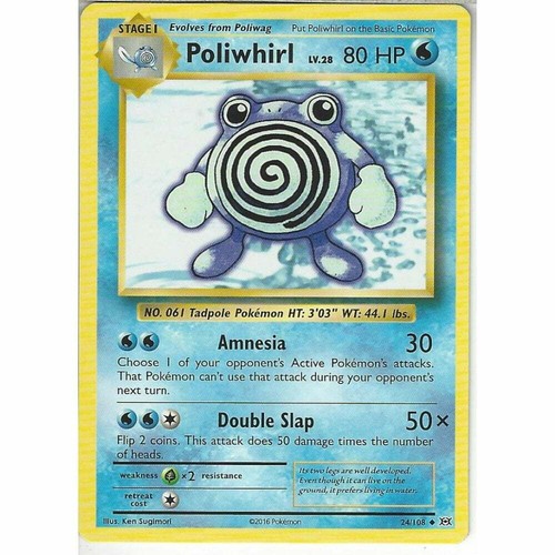 108 poliwhirl uncommon - poliwhirl,