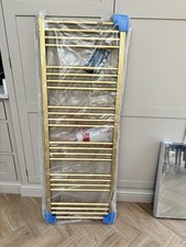 Crosswater MPRO Brushed Brass Heated Towel Rail 1380x480