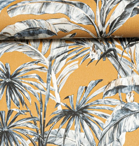 Mustard yellow floral - mustard,