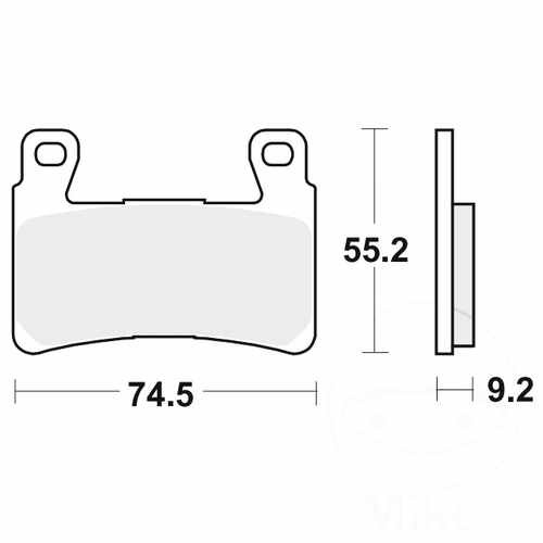Brake pads trw mcb819pc fits - brake,