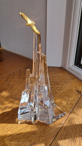 Crystal glass peak paperweight - peak,