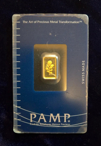 Suisse pamp gold bar - pamp, 1g