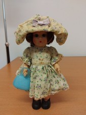 Vintage rosebud doll - doll, 6.5"