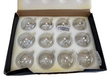 12x Glass Bauble Christmas Tree Angel Ornament Decoration Clear 3" - C89 O882