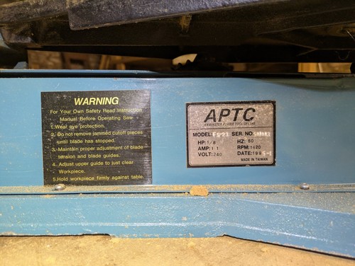 Axminster aptc scroll saw - aptc,