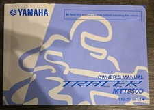 Genuine 2018 Yamaha Tracer 900 / MTT850D English Owners Manual 1st Ed B1J28199E0