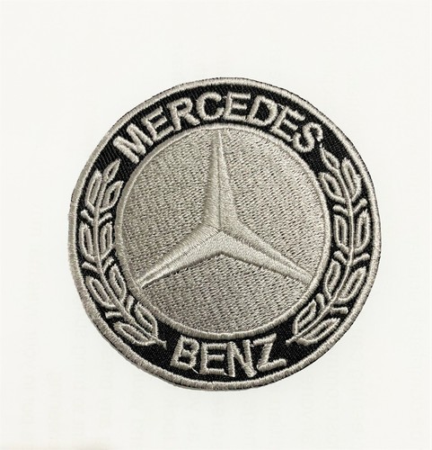 Mercedes logo grey silver - mercedes,