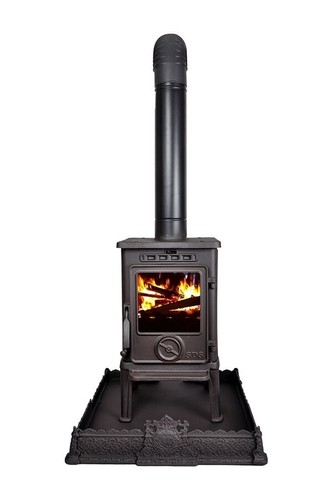 Cast iron stove wood - iron, burning