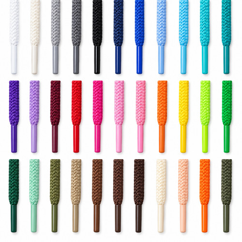 Round shoe laces coloured - round,