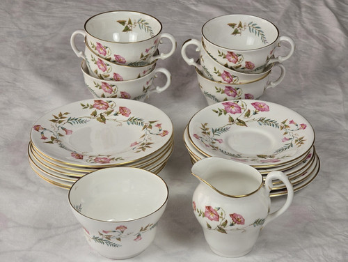 Abbeydale bone china floral - bone,