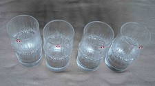 Set of 4 x Vintage Tapio Wirkkala Littala Niva glasses, Finland, in original box