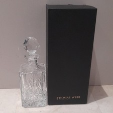 Thomas Webb Crystal Square Spirit Decanter