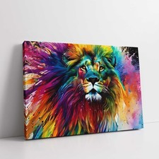 Colourful Lion abstract