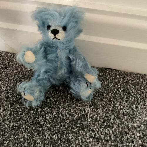 Beautiful blu mohair teddy - mohair,