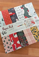 CHRISTMAS Paper PAD Scrapbooking Mixed Designs 24 sheets 12" x 12" Xmas Themes