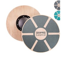 Core Balance Wooden Balance Board Non Slip  Stability Trainer Exercise 40cm Grey