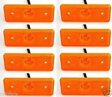 8x 24V LED Amber Orange Side