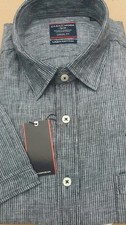 CASA MODA GREY STRIPE SHORT