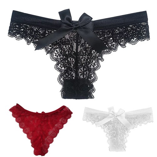 Women sheer lace thong - women's,