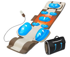 Full Body Massage Mat 3D Body Stretching & Lumbar Traction Back Heating 4 Modes