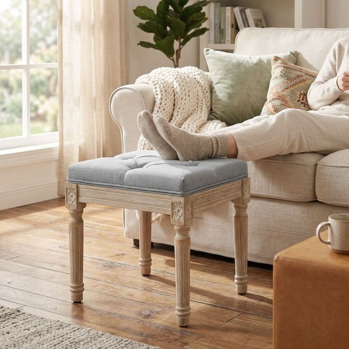 Vintage foot stool with - foot, wood