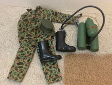 Vintage Action man Camouflage assault outfit Flamethrower Palitoy 12” figure
