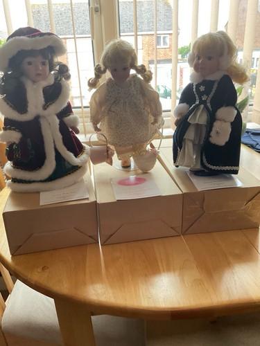 Porcelain dolls vintage set - dolls, of