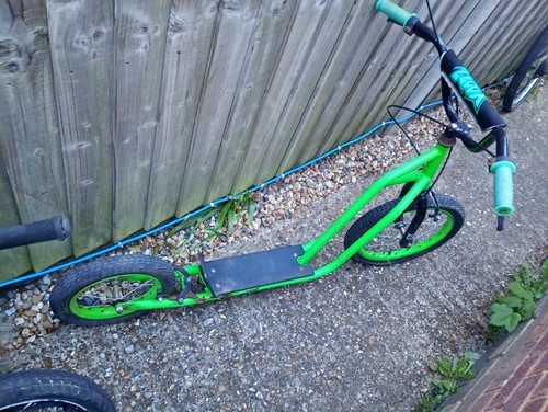 Kids teens bmx scooter green - kids,