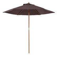 Wood garden parasol - wood,