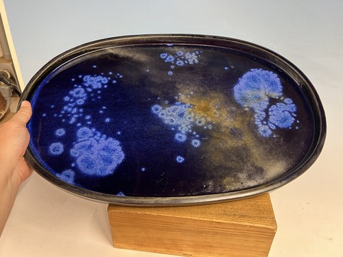 Stunning glazed suiban suiseki - glazed,