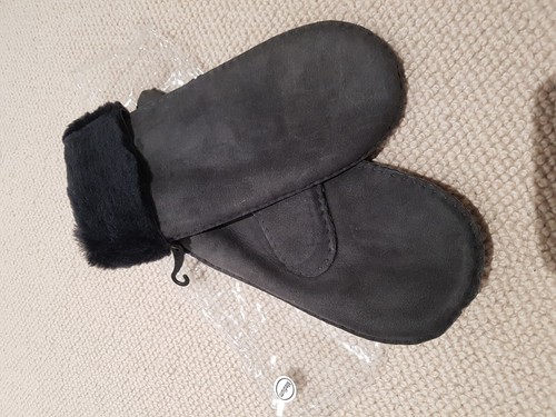Ladies sheepskin mittens - ladies,