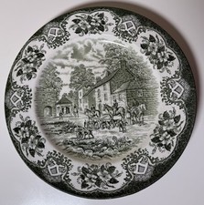 English Ironstone Tableware Old Inn Series Hunting Plate