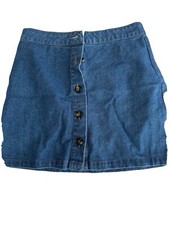 Forever 21 Blue Denim Button