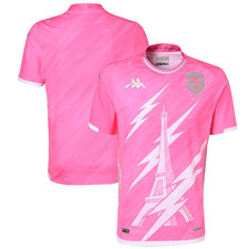 Stade Francais Rugby Shirt Men's Kappa Pink Home Pro Jersey - New