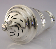 SUPER STYLISH ART DECO STERLING SILVER SUGAR CASTER SHAKER 1935 HEAVY 132g
