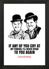 Laurel and hardy - , framed