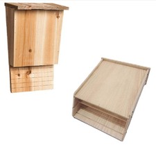 Outdoor Bat House, Wooden Weather-Resistant Fly Control Garden Tree