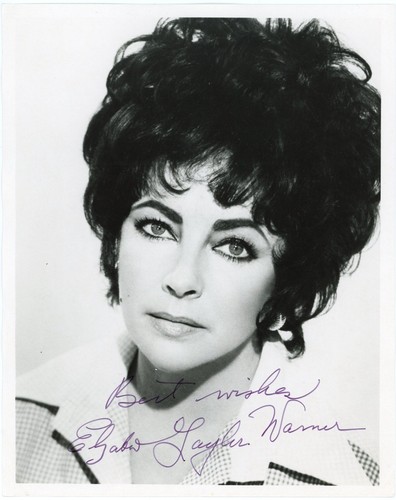 Elizabeth taylor signed b - elizabeth,