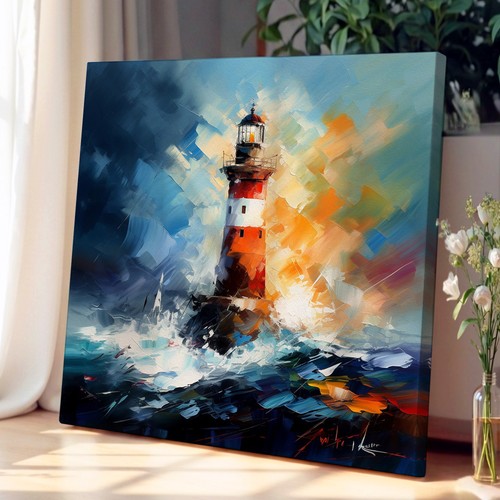 Lighthouse abstract art - lighthouse,