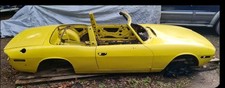 TRIUMPH STAG BODY SHELL - 1974 - YELLOW - FOR REFURB - V5 - CLASSIC PROJECT 