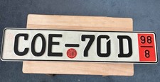 German Metal Number Plate