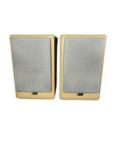 JVC Wooden Bookshelf Speakers - Cream  SP-UXT550 4 ohm 20 Watt Tested Working