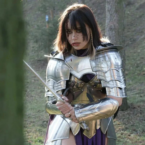 Medieval knight steel - knight, lady