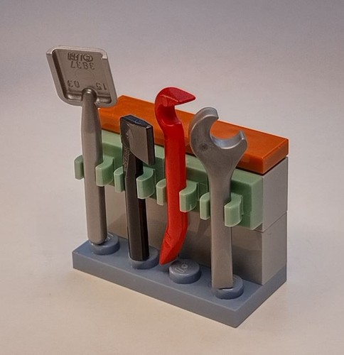 Lego tool rack stand with - /,