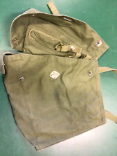 Military Surplus Green Canvas Respirator Case Shoulder Bag, Issued