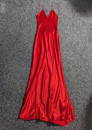 Zara satin maxi - zara, red