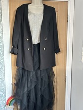 Primark Black Blazer Crest