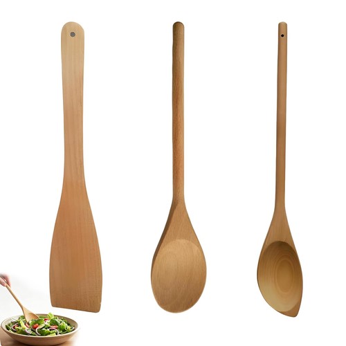 3pcs wooden spoons - wooden, for